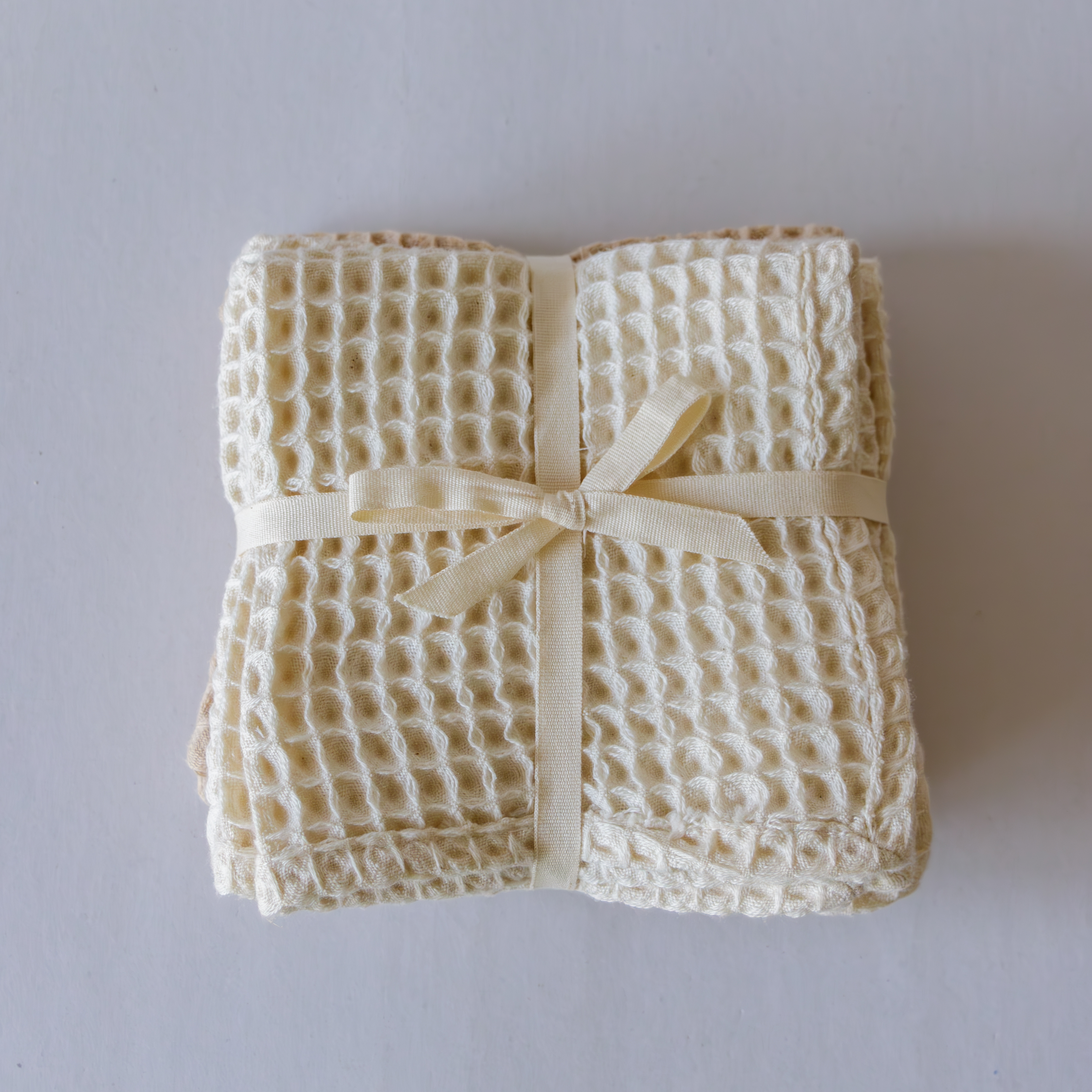 Baumwoll Gästetücher Waffelpique (4er Set)