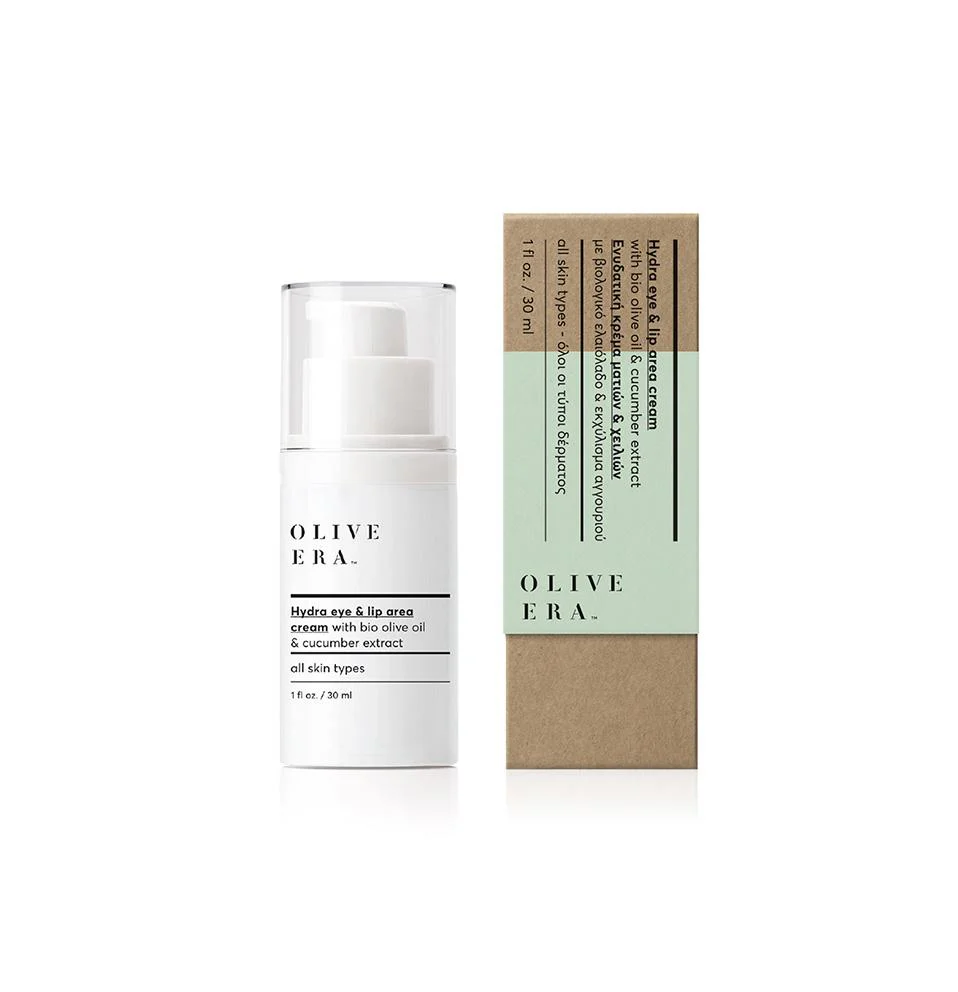 Hydra Eye & Lip Area Cream with Bio Olive Oil & Cucumber Extract 30ml
